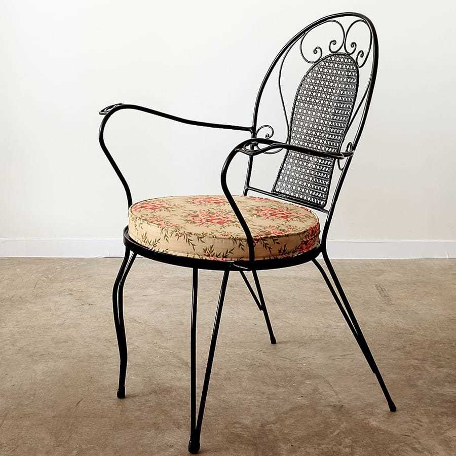 ornate metal chair